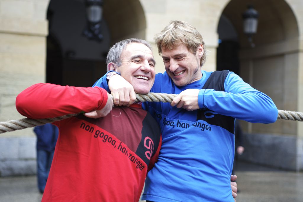 Jose Luis Kortak eta Julian Iantzik nor baino nor jardun zuten saioaren aurkezpenean.