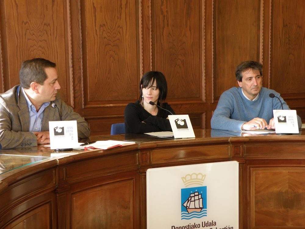 Rogelio Pozo, Nora Galparsoro eta Adolfo Uriarte (Argazkia: K. M.)