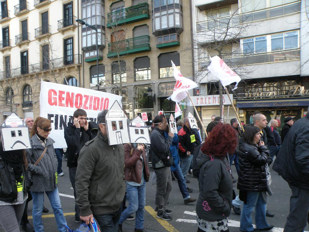 Stop Kaleratzearen manifestazioa. (Argazkia: K. M.)