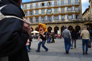 Konstituzio plazatik irten dira. (Argazkia: Nagore Koch)