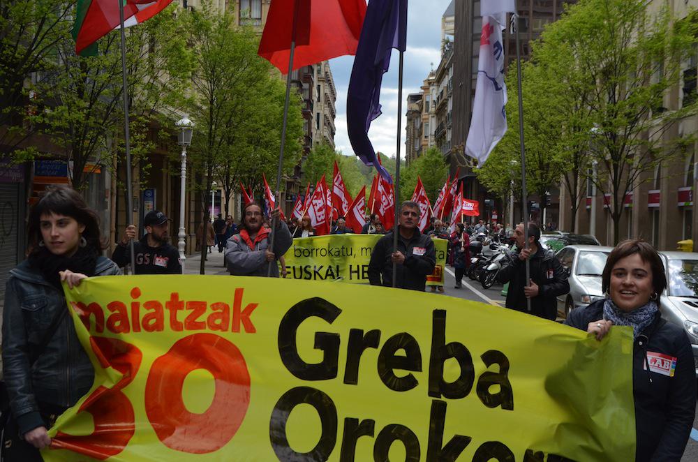 LAB sindikatuaren manifestazioa. (Argazkia: Agurtzane Altuna)