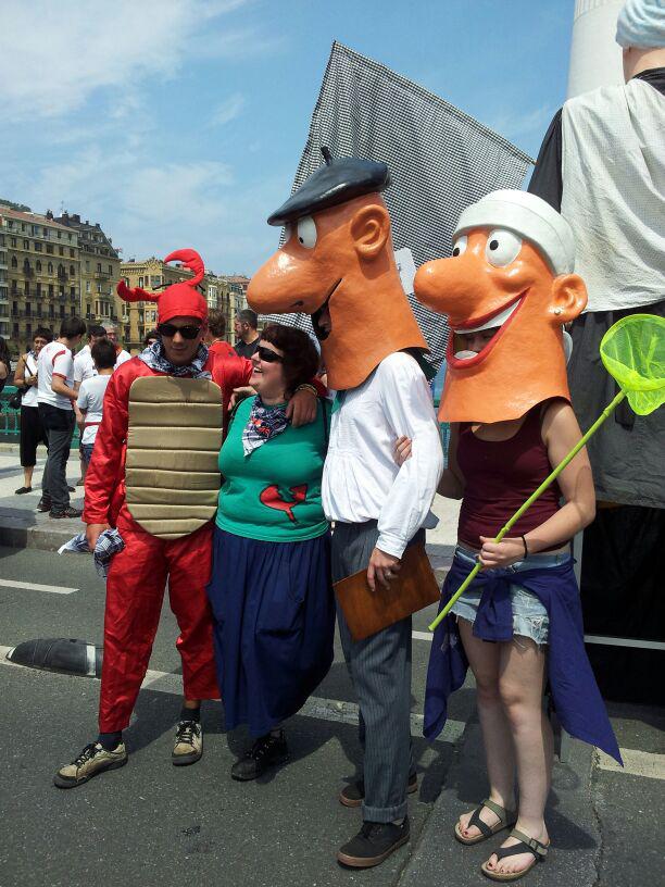 Karramarro, Kaiko jaietako kide bat, Zipotz eta Legami. (Argazkia: N. Lizarralde)