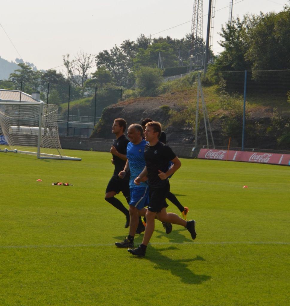 Illarramendi, atzoko entrenamendu saioan. (Argazkia: Lide Ferreira)