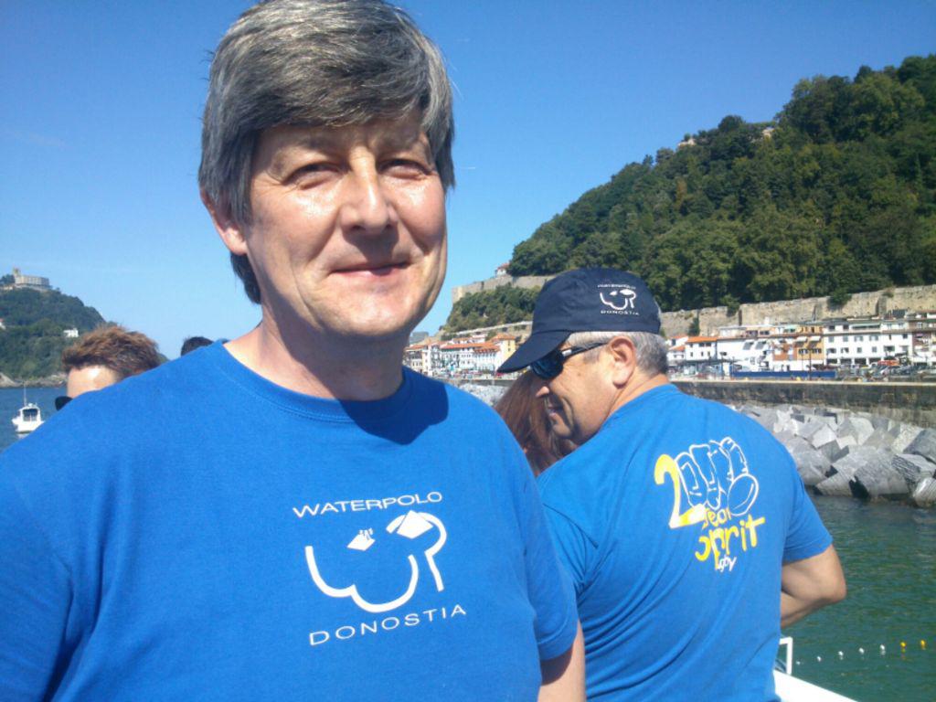 Waterpolo Donostiako klubeko Juanjo Zabaleta. (Argazkia: Estitxu Zabala)