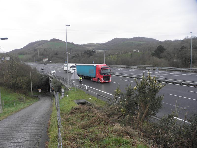 Autobidearen tarte honetan izan zen 1986ko gertakaria. (Argazkia: Aritz Sorzabal)