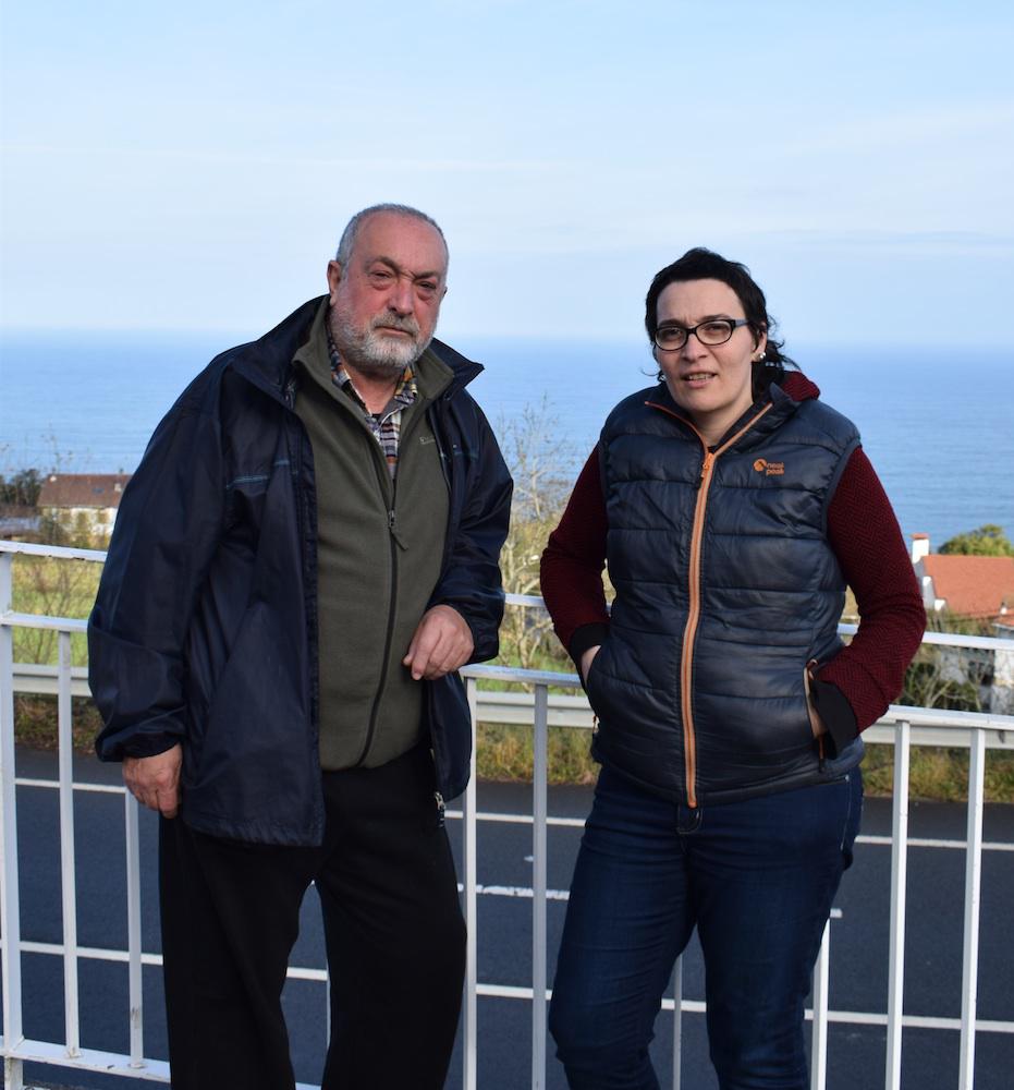 Jose Ignazio Galparsoro eta Larraitz Dorronsoro, Itsas Aurre plataformako kideak. (Argazkia: Malen Aldalur)