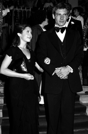 Carrie Fisher eta Harrison Ford aktoreak, 1977ko Zinemaldian. (Argazkia: Donostiako ZInemaldiko artxiboa)
