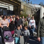 Loiolatarrek Euskotreneko lanak bukatzeko eskatu dute. (Argazkia: L.Ferreira)
