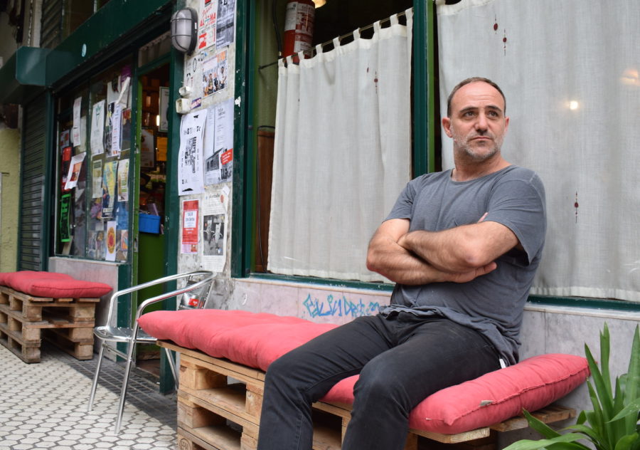 Juan Aizpitarte Antiguako artista. (Argazkia: Iñaki Agirre)