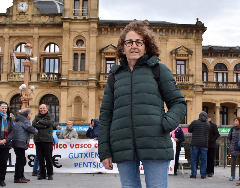 Maria Serrano Mitxelena, Alderdi Ederreko pentsiodunen asanbladako kidea. (Argazkia: Irati Salsamendi)