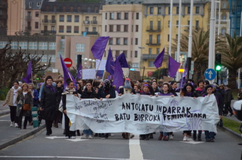 Arratsaldeko manifestazio feminista 1 Martxoak 4.