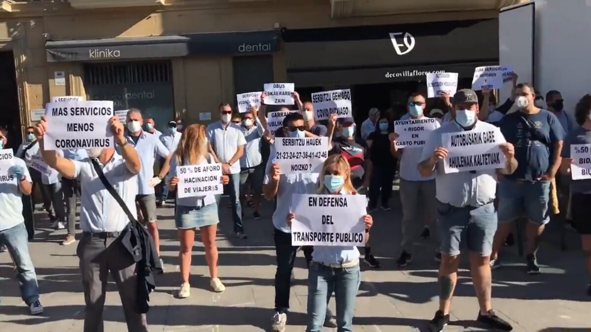 Dbus protesta murrizketak