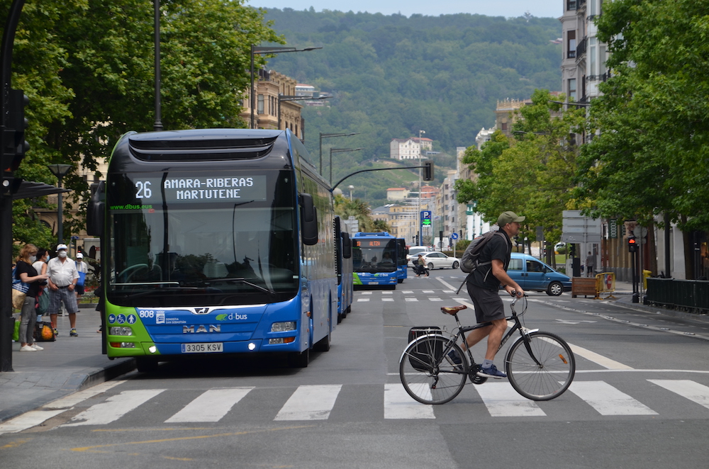 Donostian, Miramongo parke teknologikoan eta hiriko autobus batzuetan 5Ga ezartzeko proiektua martxan da. (Argazkia: Irati Salsamendi)
