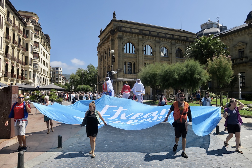 Sarek Donostian egin duen manifestazioa