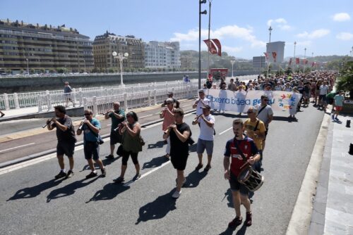 Sarek Donostian egin duen manifestazioa