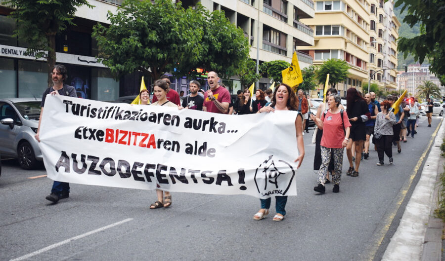 Saretxe sindikatuak iaz egindako mobilizazio bat