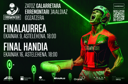 Erremontari jaialdiko finalaurrea ikusteko sarrera bikoitza