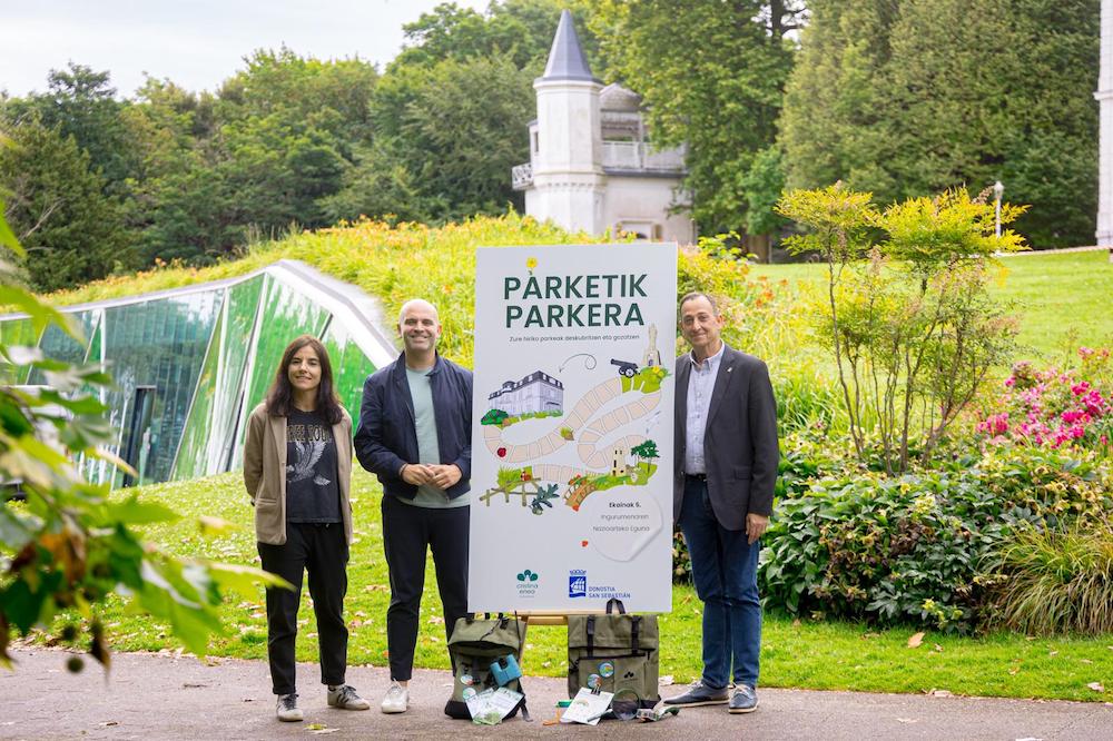 Parketik parkera egitasmoa aukerztu dute Aiete parkean