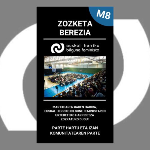 Euskal Herriko Bilgune Feministaren urtebeteko harpidetza - M8