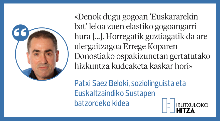 Euskararekin bat?